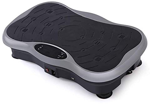 Vibrationsträningsmaskin Fitnessplatta, Power Vibrationsplatta, Fitness Vibrationsmaskin, med display, fjärrkontroll, för hemmet, kontoret och gymmet, tappa fett och bli bättre hemma