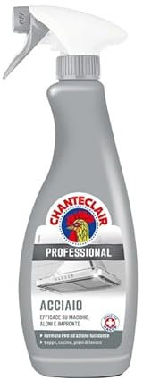 Wintem Sgrassatore Potente per Tutte le Superfici in Acciaio Inox 700ml - Ideale per Proteggere e Lucidare l'Acciaio per Renderlo più Pulito e Resistente - Formulazione Sicura e Igienizzante