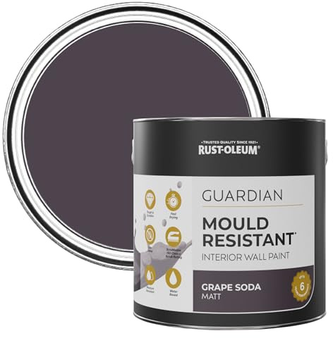Rust-Oleum Purple Guardian Mould Resistant Wall Paint - Grape Soda 2.5L