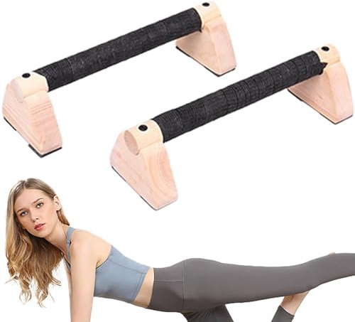 Barre per esercizi parallele - Attrezzature per maniglie per flessioni, Allenatore di per palestra | Supporto per allenamento per braccio fitness con impugnatura in legno Barre di equilibrio por