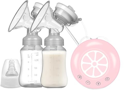 Tiralatte elettrico, pompa per latte elettrica,Pompe di estrazione ricaricabili con 2 bottiglie di latte | Tiralatte portatili in diverse modalità, a basso rumore per le mamme che lavorano