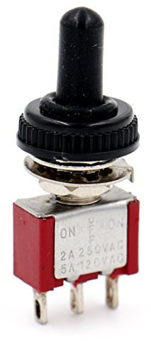 Heschen miniature Interrupteur à bascule Mts-103, On-off-on Spdt, 3 broches, 2 A 250 V, 5 A 120 V, Housse étanche, Lot de 5