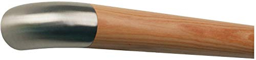 Montagefertiger Lärche Handlauf Geländer lackiert Ø 42 mm mit montierten Edelstahl Endstücken ohne Halter Länge: 2000 mm / 200 cm / 2,0 m Enden: Edelstahl Bogen