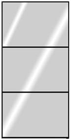 Porta scorrevole c/vetro a specchio