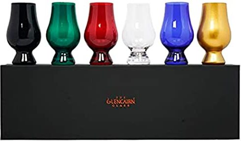 Glencairn Coloured Whisky Glass - Blind Tasting Set of 6 Glasses