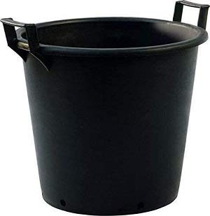 Easy Shopping 50 Litre Heavy Duty Large Plastic Plant Pots with Handles Outdoor Garden Tree Planters Containers (5)