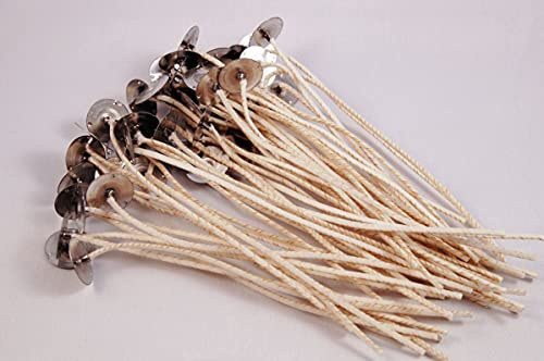 MyBrand 50 HTP {You Choose} Pretabbed Primed Custom 6inch Candle Wicks JessMaeCandleSupply USA Made (HTP 104)
