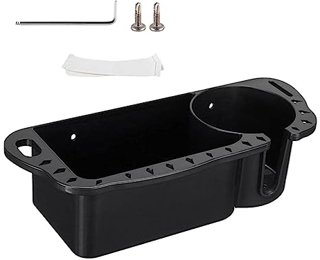 Colcolo Boots-Organizer, Bootssitz-Aufbewahrung, wasserdichter mit Drainage, Bootsbecherhalter, Angelteile für -Fliegenfischerausrüstung, Schwarz