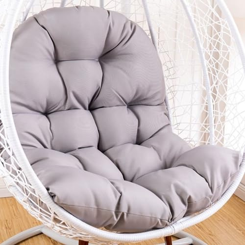 Cojín para silla con forma de huevo, cojín para sillón colgante, cojín para silla de ratán, cojín integrado, varias opciones de color, apto para jardines exteriores, columpios interiores, sofás (120 x