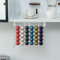 BULANGDE Dispensador Cápsulas para Nespresso Original 30 Cápsulas Con Cajón Volteable,Adhesivo Soporte Organizador Guardar Cápsulas para Armarios Cocina Altos de Pared (Blanco & Transparente)