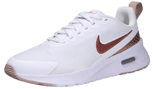 Nike Damen Air Max Nuaxis Damenschuh, White/MTLC Red Bronze-Sand-Black, 38.5 EU