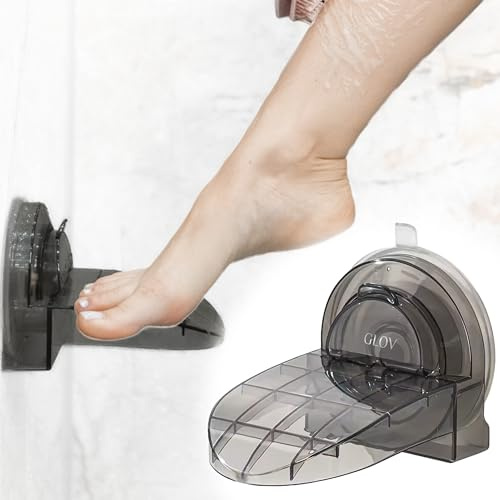 Glov Duschfotstöd Med Sugkoppar Icke-glidande Fotvila För Bekväm Rakning och Grooming Enkel Installation Minimalistisk Design För Badrum Stabilitet och Komfort