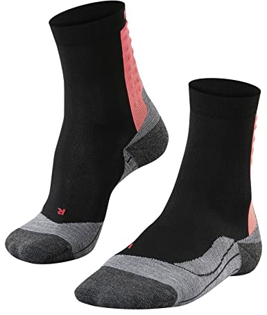 FALKE Damen Laufsocken Achilles W So Funktionsmaterial schützt die Achillessehne 1 Paar, Schwarz Black 3008, 39-40