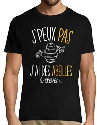 La Boîte à Design J'peux Pas J'Ai des Abeilles à élever | T-Shirt Homme Humour/Fun/Drôle Collection pour Les apiculteurs ou apicultrice