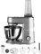 WMF Küchenminis Edition Mini-Küchenmaschine, platzsparend, Mixer für Smoothies, 3l-Schüssel, Softanlauf, Planeten-Rührwerk, 8-stufige Knetmaschine, 3 Rührwerkzeuge, 430W, edelstahl matt, grau