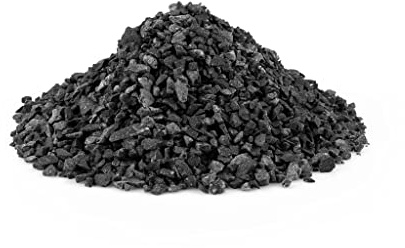 Aquarium Gravel Fish Tank Stones Natural Substrate Perfect for Plant Growth (5kg, Black)