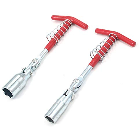 Mironey 5/8 Zoll & 13/16 Zoll T-Griff Zündkerzenschlüssel Universalgelenk Zündkerzenschlüssel Steckschlüssel Entferner Installer