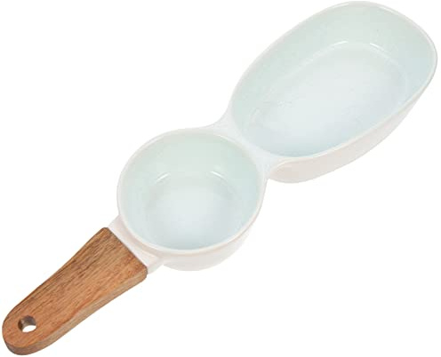 BESTonZON Ciotola Per Snack Portatile in Ceramica Con Manico Ciotola Per Servire Snack Multiuso e Divisa Per Uso Domestico o Ristorante Facile Da Trasportare e Riporre