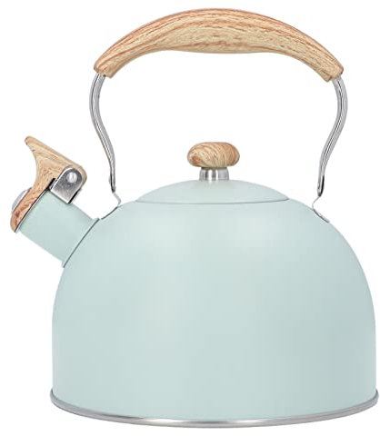 Otufan Bouilloire à Thé Sifflante, Bouilloire à Sifflet en Acier Inoxydable De 2,5 L avec Poignée Et Couvercle, Bouilloire Adaptée à la Cuisine Et Au Restaurant