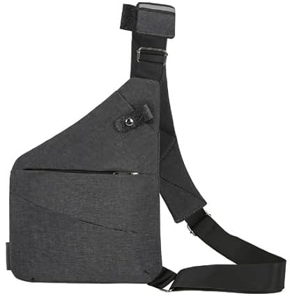 SOUUXIU Bolso de Hombro Bolso de Pecho para Hombres/Mujeres Bolso de Viaje Multifuncional liviano Almacenamiento científico para Exteriores/Moda Casual Negocios Bolso de Hombro Izquierdo/Derecho