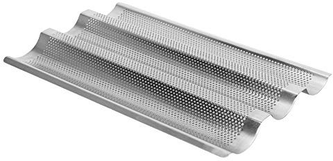 aqxreight French Bread Baking Waves Baking Tray Stainless Steel High Efficiency for Family Size