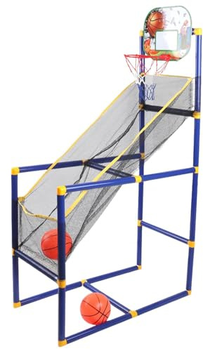 Canasta de baloncesto para niños, juego de baloncesto portátil, máquina de tiro de baloncesto para 2 jugadores, juego de pelota de tiro de neumáticos para niños