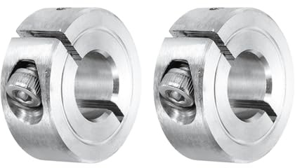 QUARKZMAN 2 st axelring 12 mm enkel borrning 304 rostfritt stål spännringar för transportörssystem industriell automatisering