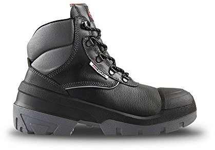 Heckel 6391346 XXL Alpha PRO Safety Boots, Size 46 Work Shoes, Black