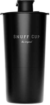 Snuff Cup Pro Spittoon with Discreet Storage Fits Up to Three Oversized Cans, Built-in Can Opener, Spit Cup Fits All Cup Holders (12 Ounce, Pro V3)