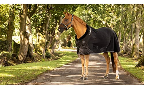 LeMieux Luxe Pferdedecke, Fleece, 1,8 m, Schwarz