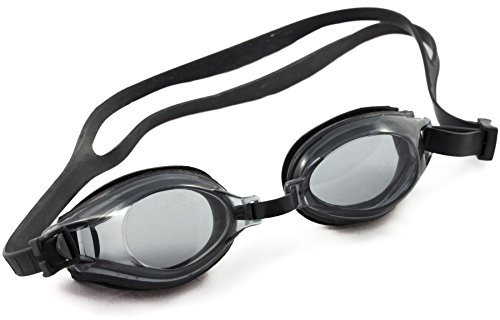 Gator Optische Schwimmbrille für Kinder mit transparenten Gläsern, Korrekturglas je Auge sowie Brillenfarbe frei wählbar