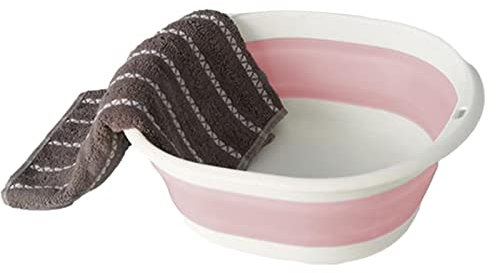 Lavabo pieghevole – Vasca da tavola pieghevole, contenitore per biancheria pieghevole da appendere | Lavabo portatile per lavare le stoviglie lavello, lavabo pieghevole da campeggio maniglia