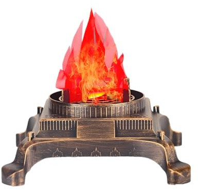 Fogata Falsa, Fuego Falso, Accesorio de Halloween, lámpara LED 3D para fogata, lámpara de Llama Artificial Realista para Halloween, Fiesta de Navidad, decoración de Festivales
