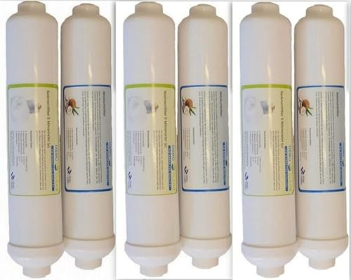3 x Ersatzfilter Set für 3-stufige Umkehrosmose Anlage/Osmoseanlage Filter Qualitätsmarke Osmoclean