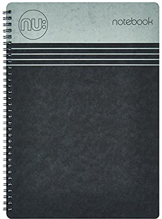 NU Notebooks - Craze Cloud Range - A5 Black Notebook - Wirebound Notebook - Stationery Notebooks - Ruled Notepad - 110 Pages, NU003357-FSC-BK