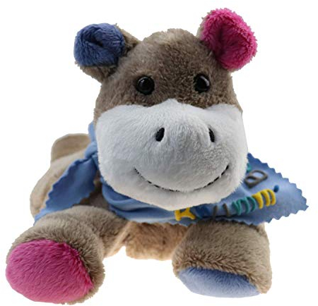 Wärmekissen Wärmetier Nilpferd mit Halstuch und Namen oder Spruch - Personalisiertes Baby Körnerkissen Rapskissen - Körnerkissen Rapskissen