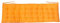 CB Home & Style Bankauflage Bankkissen 4 cm dick Sitzpolster Bank Gartenbank Auflage (120 x 40 cm, Orange)
