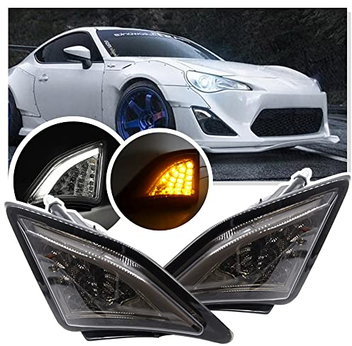 NSLUMO 2 Stück Geräucherte Linse LED Vorderseite Eckleuchte Blinker Für 2013- Scion FRS T/oyota GT86