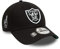 New Era Las Vegas Raiders Basecap NFL Kappe Cap verstellbar American Football schwarz Sidepatch - One-Size