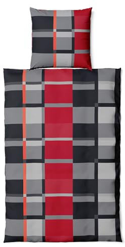 VertriebsArena GmbH Bettwäsche-Set ** BERIN **, Kopfkissenbezug 80 x 80 cm, Bettbezug 135 x 200 cm, Microfaser