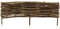 Beeteinfassung Größe 100x40 cm – Stekzaun aus Holz – Haselnuss Beetzaun zum Einschlagen in den Boden – Palisade zur Abtrennung von Blumenbeetwegen und Gartenbeeten