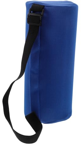 MUELODSIC Cojín Lumbar Ergonómico Cilíndrico Ajustable con Funda Lavable para Silla Oficina Coche y Viaje Azul Espalda Multifuncional Portátil
