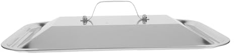 MOTHNUR Tapa de Acero Inoxidable para Bandeja de Pescado con Asa Cubierta Resistente para Horno Rectangular Control de Salpicaduras para Cocina Casa Barbacoa y Picnic al Aire