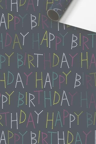 STEWO INTERNATI Geschenkpapier 70cm x 2m Belia schwarz