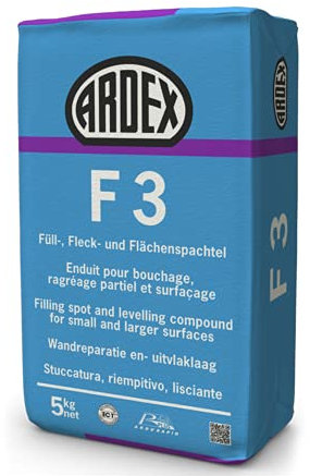 Ardex F 3/5 Kg/Spatola per levigare e stucciare superfici murali e soffitti/facciate