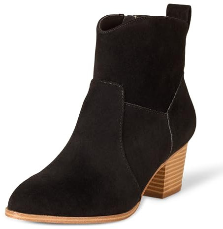 Amazon Essentials Damen Western-Stiefeletten Mit Gestapeltem Absatz, Schwarz, 40 EU
