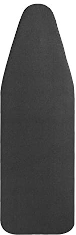 LEEWEITAS Ironing Board Cover 140 x 50 cm, Extra Large Ironing Board Cover with 100% Cotton Top and Thick Padding, Easy to Put on and Burn Resistant (L, Black)
