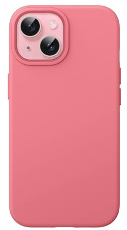 JETech Silicone Case for iPhone 15, Guava