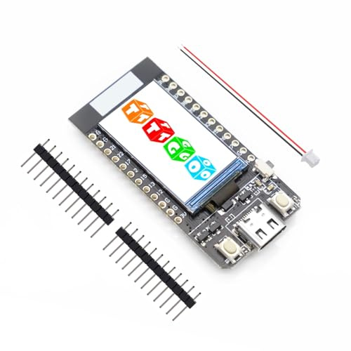 APKLVSR T-Display ESP32 WiFi modulo Bluetooth scheda di sviluppo con interfaccia USB C LCD da 1.14 pollici per Arduino