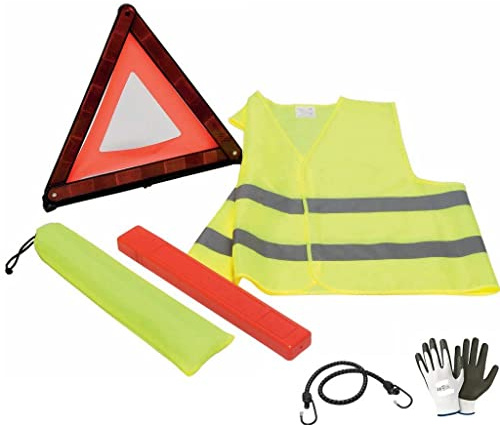COMPATIBILE CON FIAT 500X 1.6 E-Torq 110 CV Pop Star KIT PER AUTO MOTO CAMION CAMPER FURGONE-TRIANGOLO D'EMERGENZA+GIUBBINO FLUO+CUSTODIA PER VEICOLI STRADALI KIT SOS OMOLOGATO